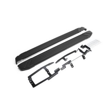 Пороги алюминиевые Rival Black Start для Honda CR-V 2017-