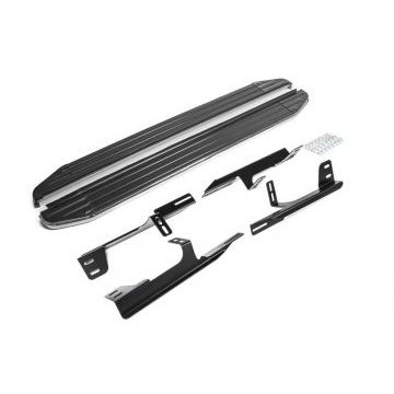 Пороги алюминиевые Rival Premium для Honda CR-V 2012-2017