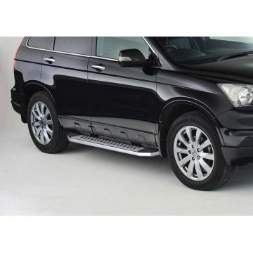 Пороги алюминиевые Rival BMW-Style овальные для Honda CR-V 2007-2012