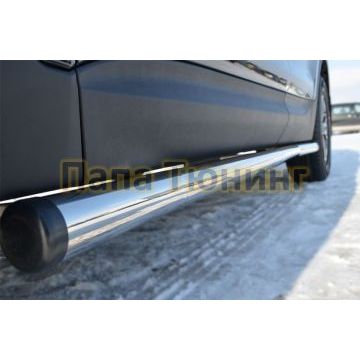 Пороги труба d57 вариант 2 РусСталь для Honda CR-V 2010-2012