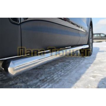 Пороги труба d57 вариант 3 РусСталь для Hyundai Santa Fe 2012-2015
