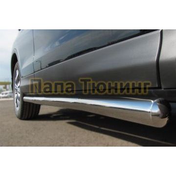 Пороги труба d76 вариант 3 РусСталь для Honda CR-V 2010-2012