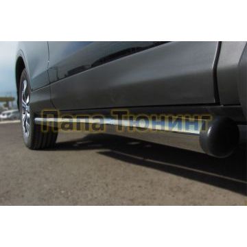 Пороги труба d76 вариант 2 РусСталь для Honda CR-V 2010-2012