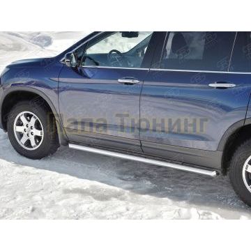 Пороги труба d57 вариант 1 для Honda Pilot 2016-
