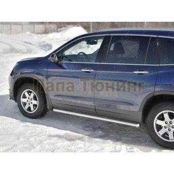 Пороги труба d57 вариант 1 для Honda Pilot 2016-