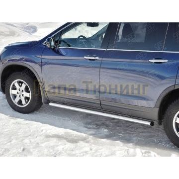 Пороги труба d57 вариант 2 для Honda Pilot 2016-