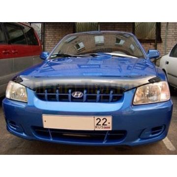 Дефлектор капота SIM для Hyundai Accent ТагАЗ 2006-2011