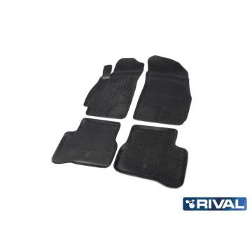Коврики салона Rival полиуретан 4 штуки для Hyundai Accent 1999-2012