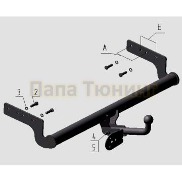 Фаркоп Avtos для Hyundai Accent 1999-2006