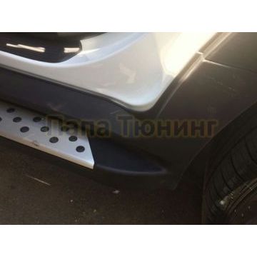 Пороги алюминевые BMW-style OEM Tuning для Hyundai Creta 2016-2021